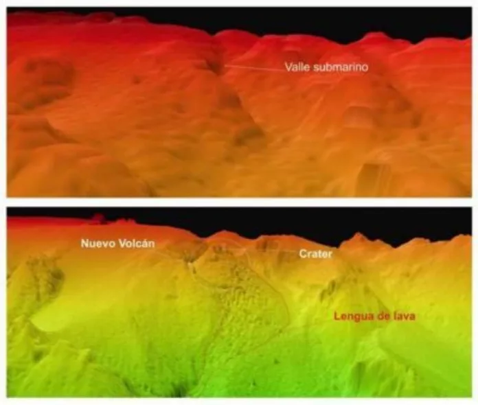 El nuevo volcán de El Hierro surgió en un valle submarino