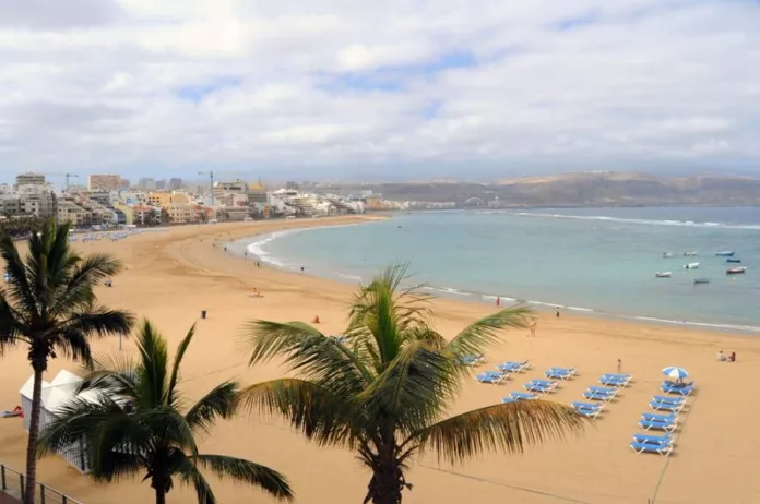 La playa de Las Canteras (Gran Canaria) iza la bandera verde ante la ausencia de medusas